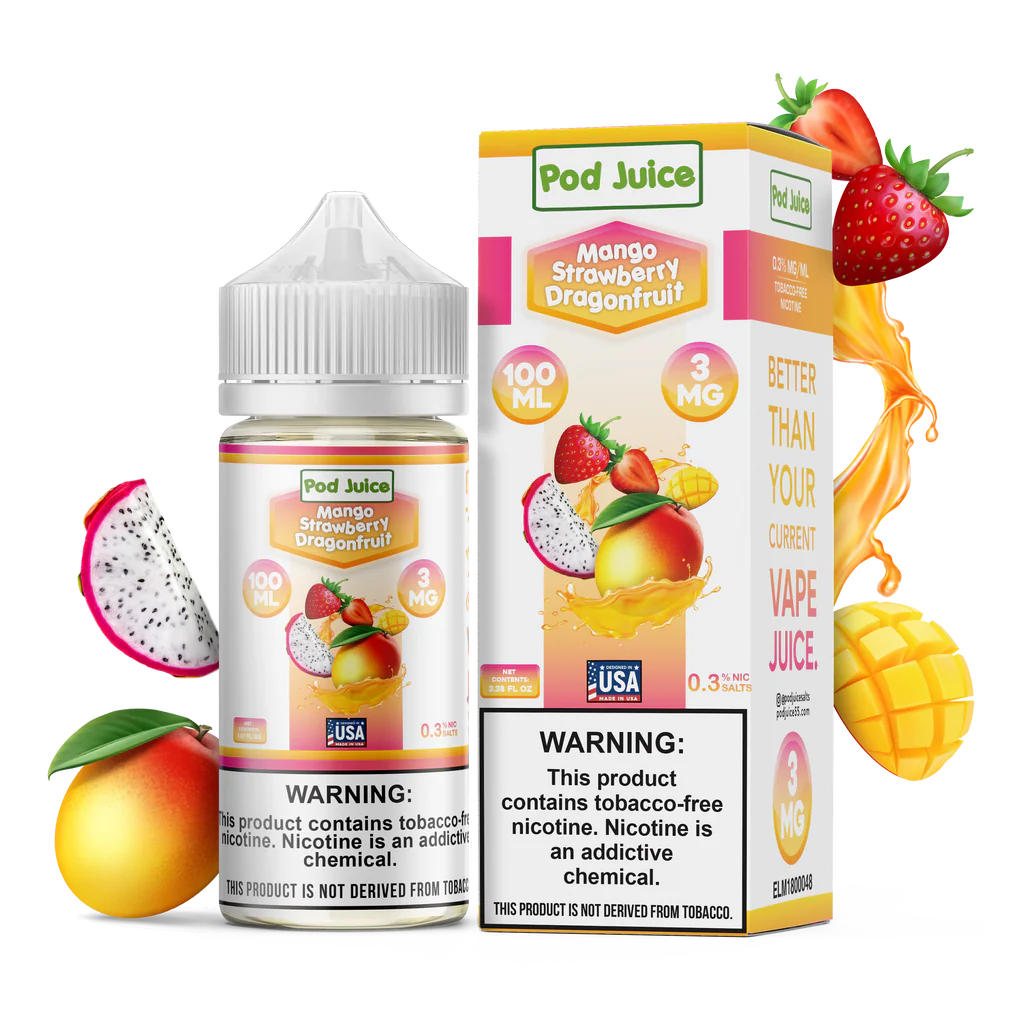 POD JUICE MANGO STRWBRY DRAGONFRUIT 3MG 100ML