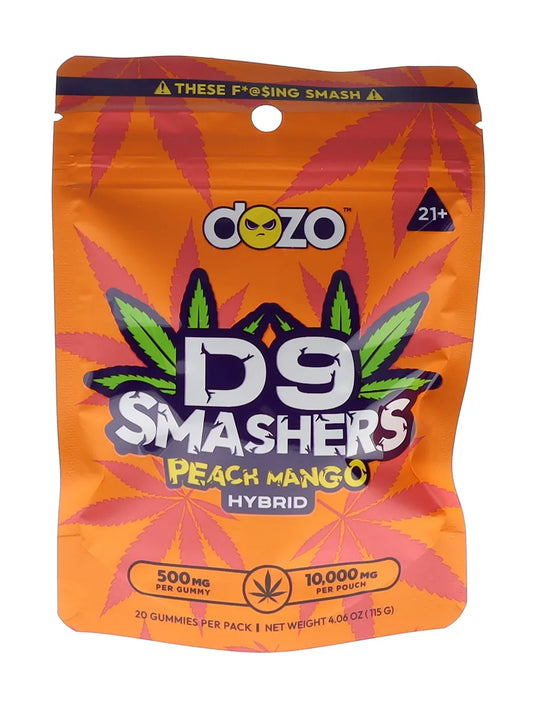 DOZO TRIP D9 GUMY 20CT PEACH MANGO HYBRID 10000MG