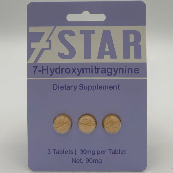 7 STAR HYDROXYMITRAGYNINE PILLS 3CT 30MG