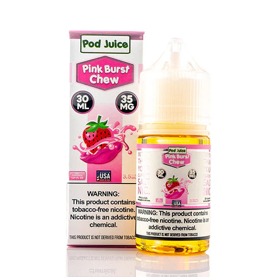 POD JUICE SALT PINK BURST CHEW 35MG 30ML