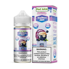 POD JUICE FREEBASE BLURAZ JAM 100ML 3MG