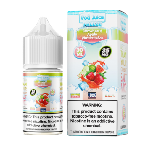 POD JUICE SALT FREEZE STRWBRY APPLE WTRMLON 30ML 35MG