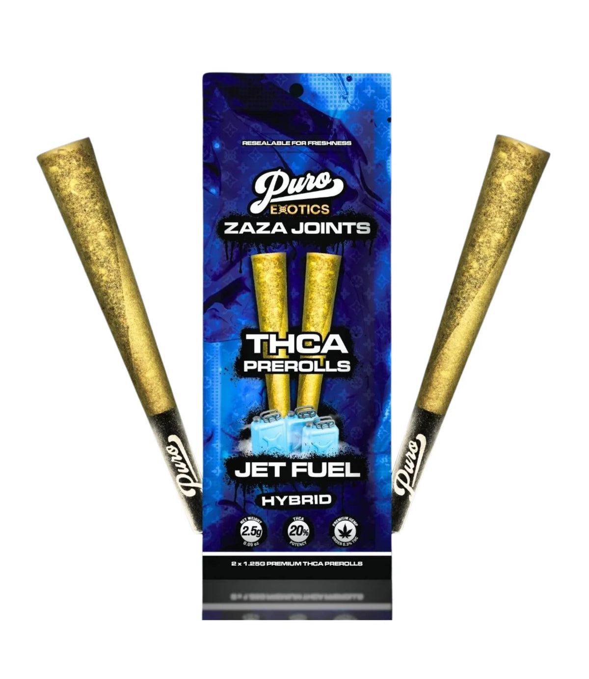 PURO ZAZA JOINTS THCA PROLL JET FUEL HYBRID 1.25GM