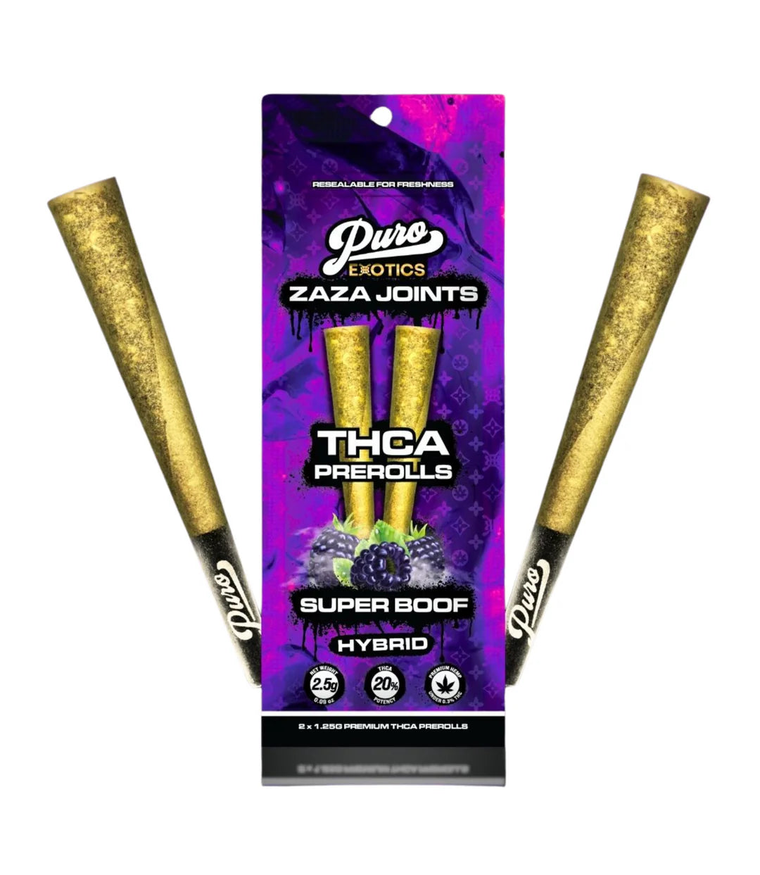 PURO ZAZA JOINTS THCA PROLL SUPER BOOF HYBRID 1.25GM