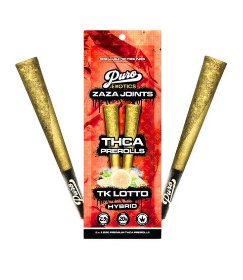 PURO ZAZA JOINTS THCA PROLL TK LOTTO HYBRID 1.25GM