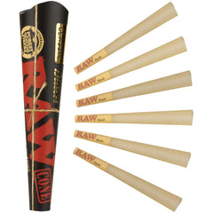 RAW BLACK CONE 6 PACK  32 IN CS