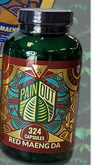 PAIN OUT KRATOM CAPSULE RED MAENGDA 324CT