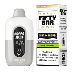 FIFTY BAR WHITE GREEN APPLE BLAST 20K