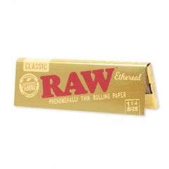 RAW EHTEREAL CLASSI 1/4 SIZE ROLLING PAPER GOLD