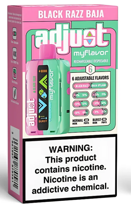 ADJUST MY FLAVOR BLUE RAZZ BAJA 40K