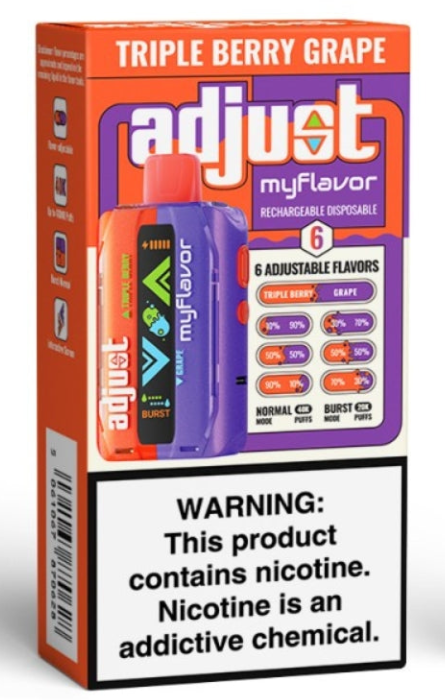 ADJUST MY FLAVOR TRIPLE BERRY GRAPE 40K