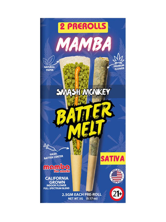 MAMBA BATTER MELT PROLL| SMASH MONKEY SATIVA 5GM|643556215391|PK OF 10