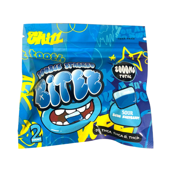 SOUR WATERMELON/ SOUR BLUE RASPBERRY GUMY 2000MG