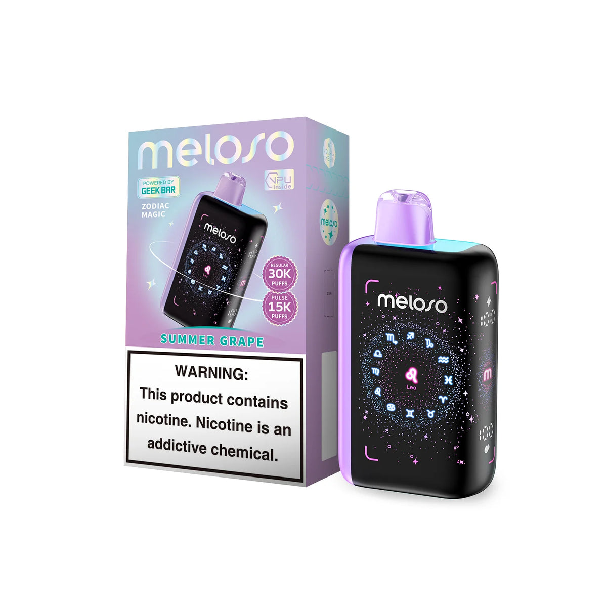 MELOSO BAR SUMMER GRAPE FAB 30K|810164281135|Pack Of|5