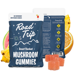 ROAD TRIP MUSHROOM GUMY SUNSET PUNCH 28GM|721750434531|Pack Of|30