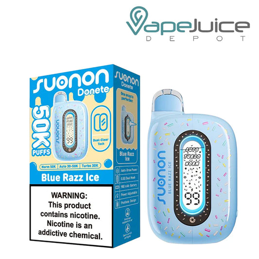 SUONON DONETE USA 50K|SUONON DONETE USA  BLUE RAZ ICE 50K|850079257009|Pack of 5