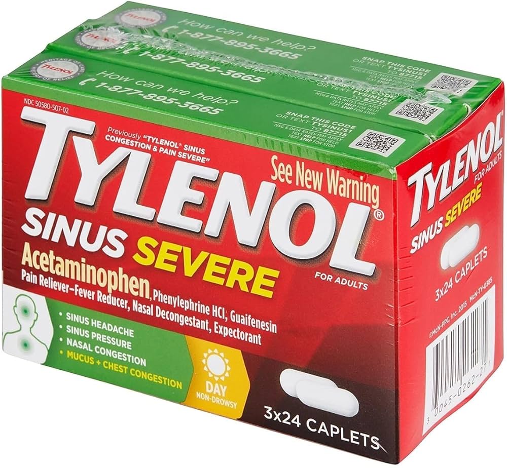 Tylenol Sinus Severe Single Pack Blister 12 x 1 12cs|655708129630|Pack Of|12