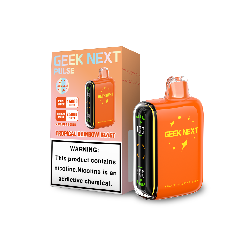 GEEK NEXT PULSE 25K|GEEK NEXT PULSE TROPICAL RAINBOW BLAST 25K|6917673166688|Pack of 5