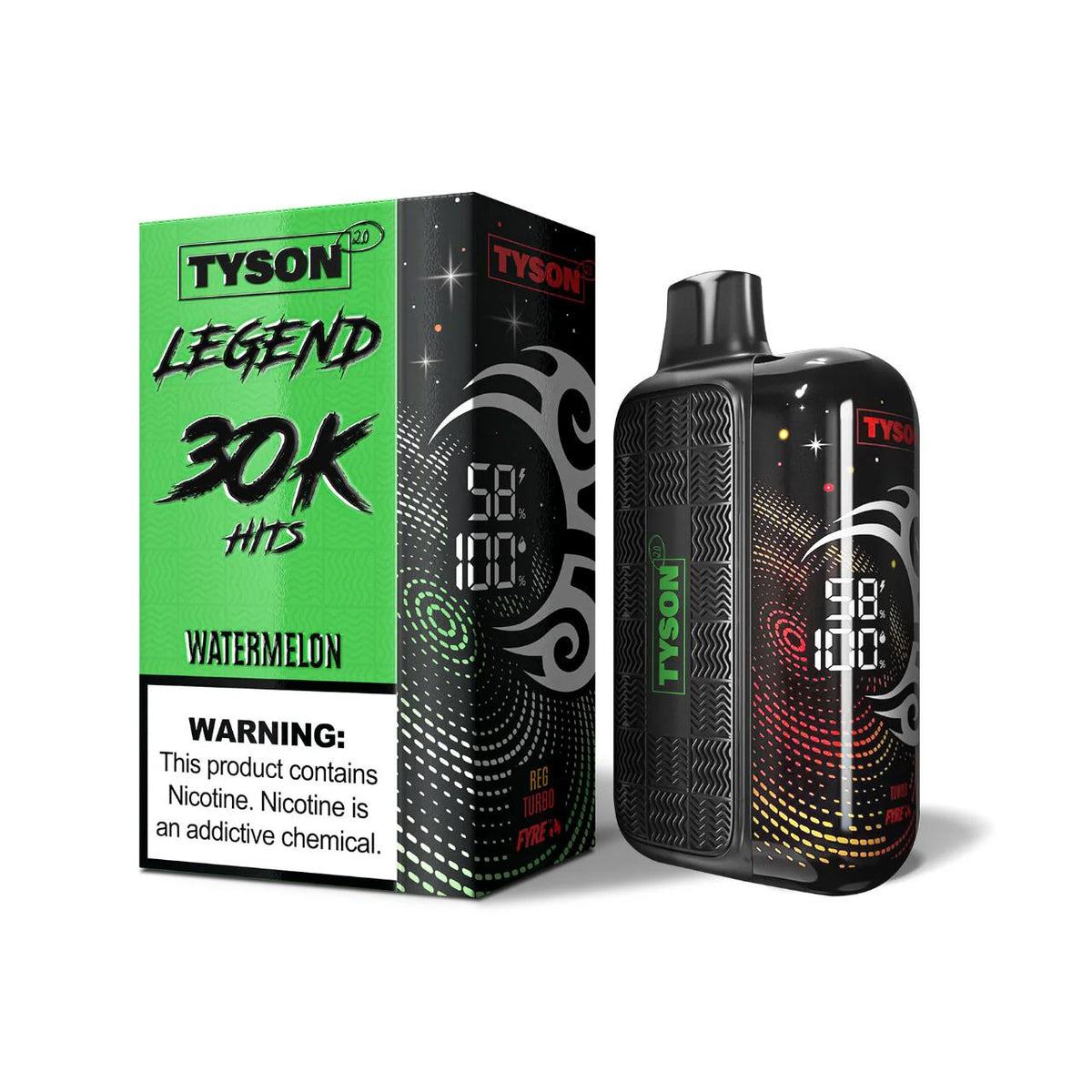 TYSON 2.0 LEGEND WATERMELON 30K|784847575180|Pack Of|5