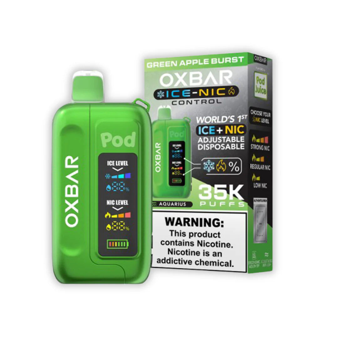 OXBAR GREEN APPLE BURST 35K|831350001016|Pack Of|5