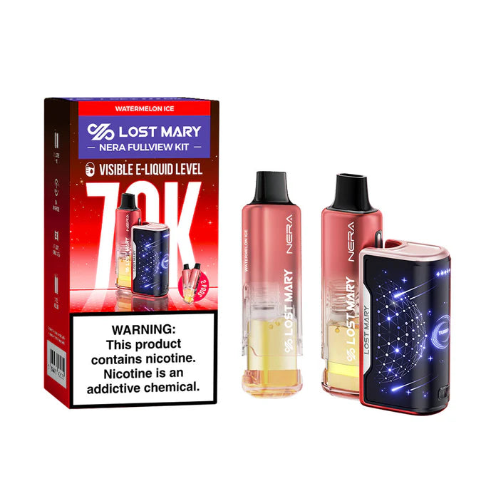 LOST MARY NERA POD 70K|LOST MARY NERA FULLVIEW KIT WATEREMLON ICE 70K|5056716408055|Pack of 5