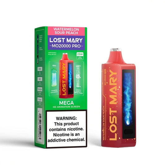 LOST MARY MO PRO WTRMELN SOUR PEACH 20K|5056716405283|Pack Of|5