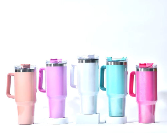 TUMBLER | 1512354897162 | SHIMMER CAR CUP 40OZ (Assorted Colors)