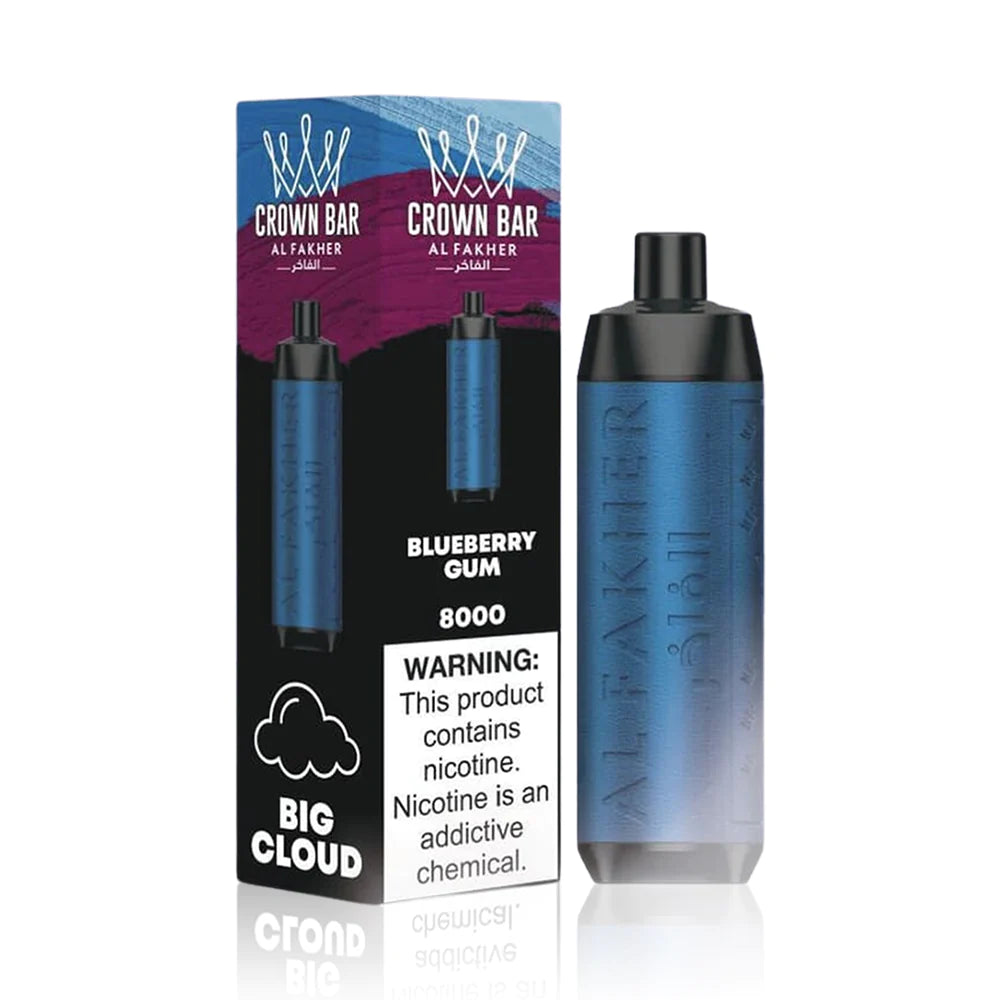 AL FAKHER CROWN BAR BLUEBERRY GUM 8K