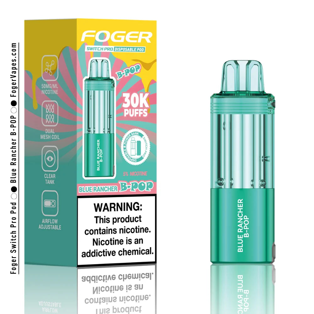 FOGER SWITCH PRO POD BLUE RANCHER B POP 30K|6971824064254|Pack Of|5