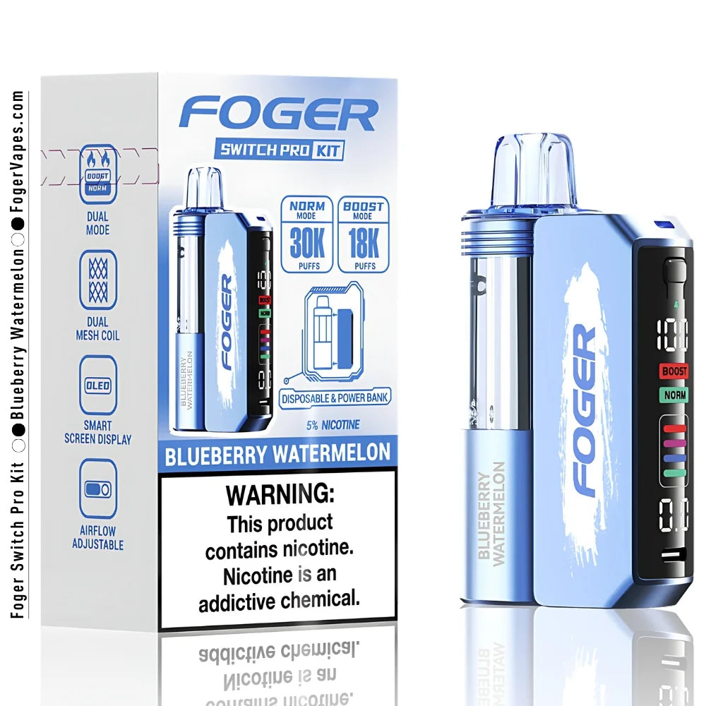 FOGER SWITCH PRO KIT BLUBERY WTRMELON 30K|6971824063752|Pack Of|5