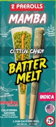 MAMBA BATTER MELT PROLL| COTTON CANDY INDICA 5GM|643556215346|PK OF 10