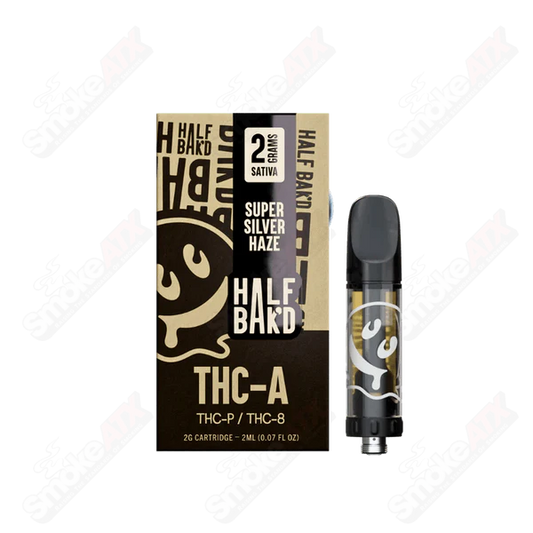 HALF BAKD THCA CARTRIDGE SUPER SILVER HAZE 2GM|850046357749|Pack Of|5