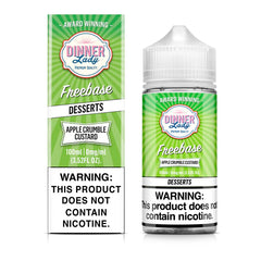 DINNER LADY FREEBASE APPLE CRUMBLE CUSTARD 0MG 100ML