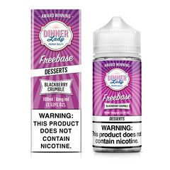 DINNER LADY FREEBASE BLACKBERRY CRUMBLE 0MG 100ML