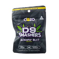 DOZO D9 SMASHERS GUMY BLACKBERRY BLAST SATIVA 10000MG|794969149688|Pack Of|5
