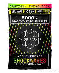 HI ON NATURE KO3 GUMY APPLE PUCKER 5000MG