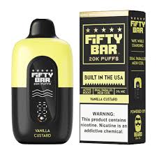 FIFTY BAR VANILLA CUSTARD 20K|850058810737|Pack Of|5