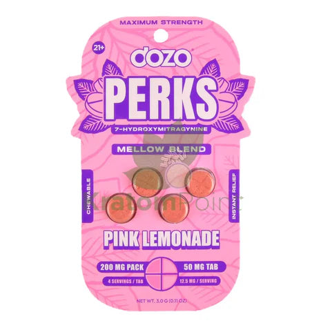 DOZO 7 HYDROXY PINK LEMONADE BLEND 4CT 200MG