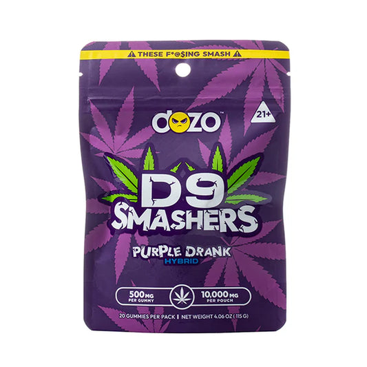 DOZO D9 SMASHER GUMY 20CT PURPLE DANK HYBRID 10000MG