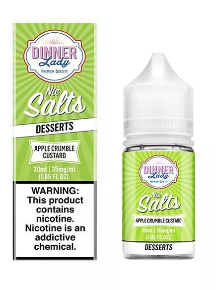 DINNER LADY SALT APPLE CRUMBLE CUSTARD 35MG 30ML