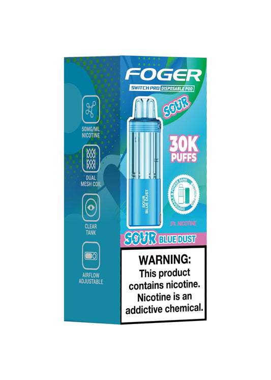 FOGER SWITCH PRO POD SOUR BLUE DUST 30K|6971824063981|Pack Of|5