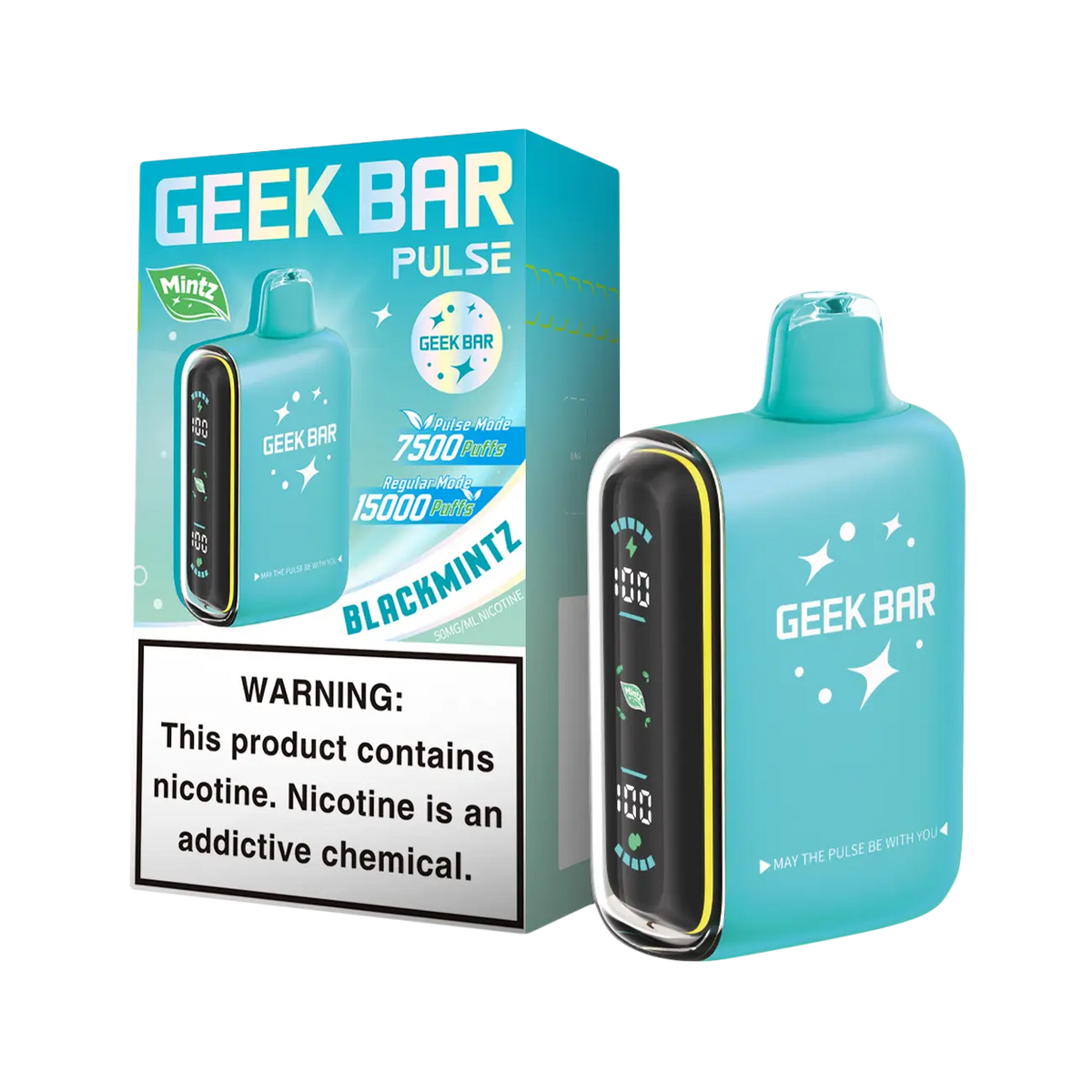 GEEK BAR PULSE BLACK MINTZ 15K|810164282576|Pack Of|5