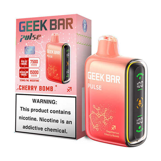 GEEK BAR PULSE CHERRY BOMB 15K|810125436741|Pack Of|5
