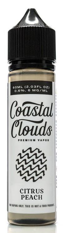 COASTAL CLOUDS CTRS PEACH SUGARD NCTRNE 60ML 6MG