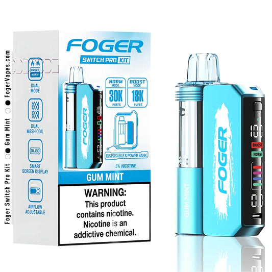 FOGER SWITCH PRO KIT GUM MINT 30K|6971824063158|Pack Of|5