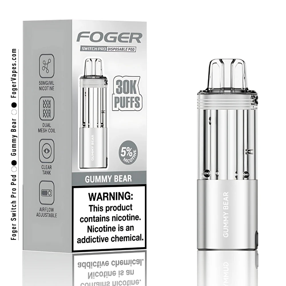 FOGER SWITCH PRO POD GUMMY BEAR 30K|6971824064018|Pack Of|5