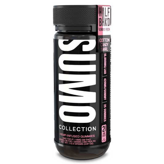 HALF BAKD SUMO D8 GUMY COTTON CANDY SWIRL 10000MG|850056139755|Pack Of|6