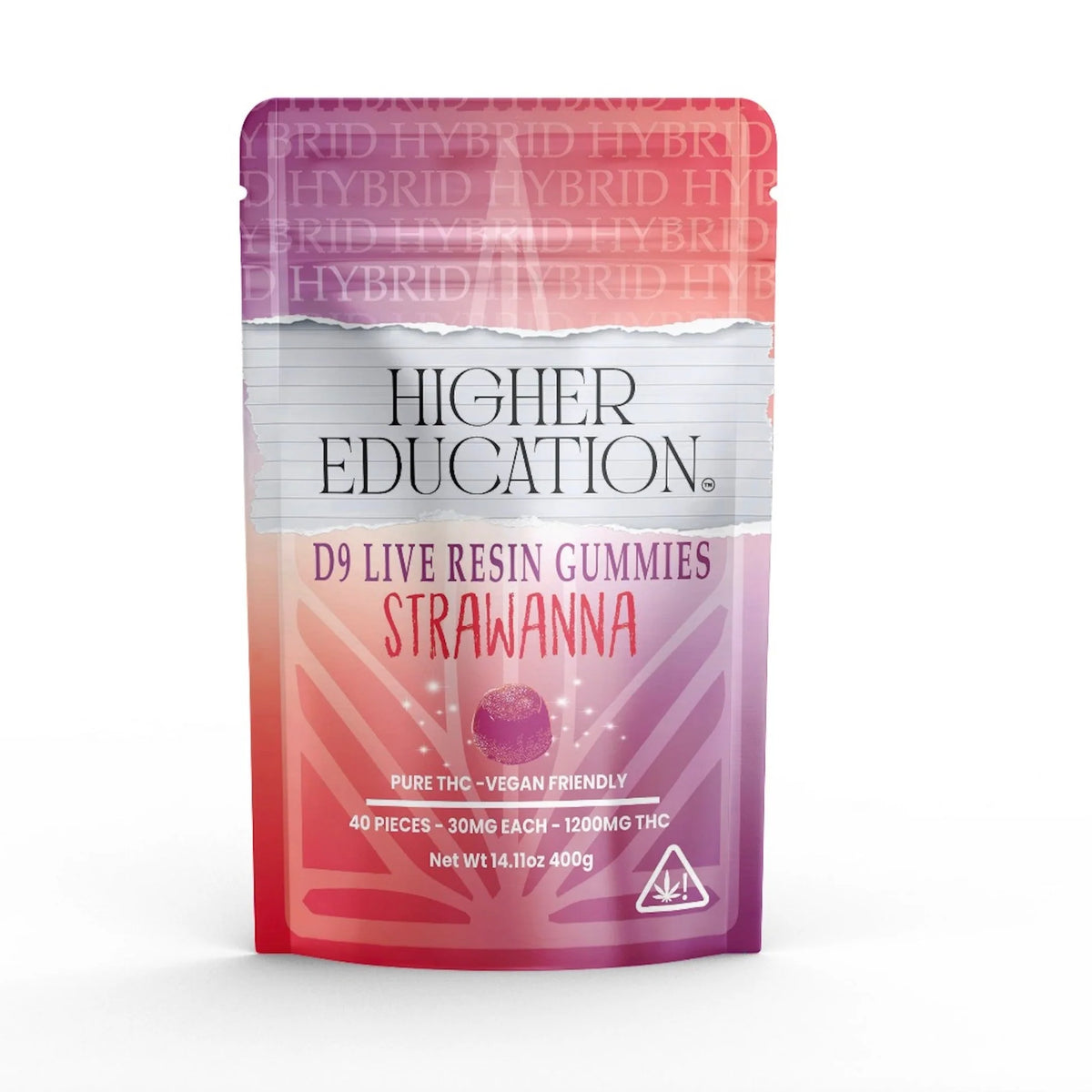 HIGHER EDUCATION D9 LR THC GUMY STRAWANNA 30MG