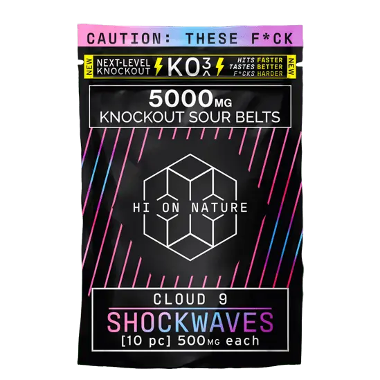 HON KNOCKOUT SOUR BELTS KO3 SERIES D8 CLOUD 9 5000MG