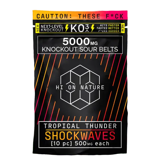 HON KNOCKOUT SOUR BELTS KO3 SERIES D8 TROPICAL THUNDER 5000MG